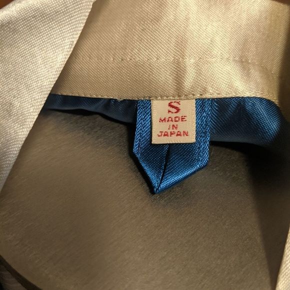 Elegant Blue Satin Robe with Cream Accents - Picture 8 of 8